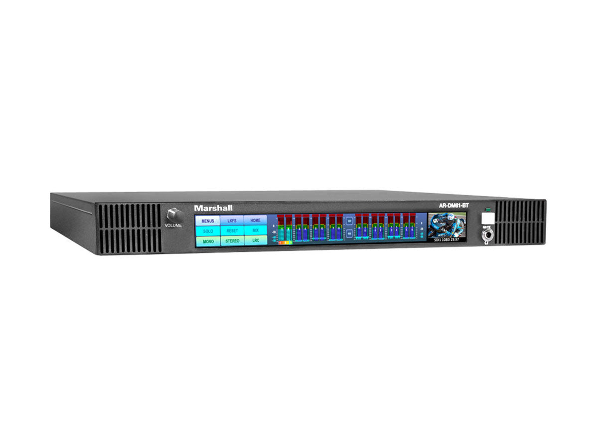 Marshall Electronics AR-DM61-BT 1RU 64-Channel Digital Audio Monitor