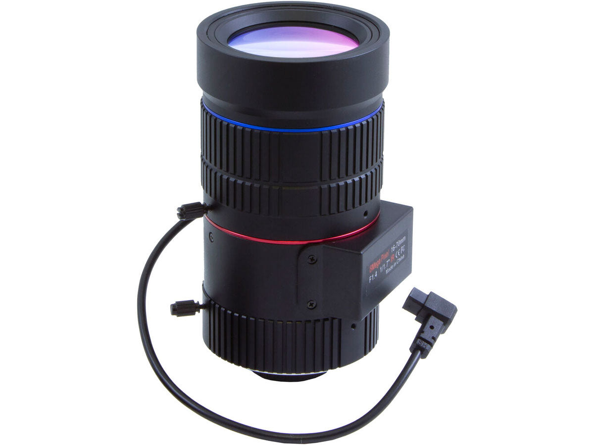 Marshall Electronics 8MP 16-70mm f/1.4 Varifocal C-Mount Lens