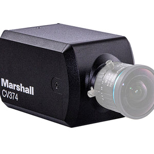 Marshall Electronic CV374 Compact 4K (UHD) Camera - NDI|HX3 & HDMI