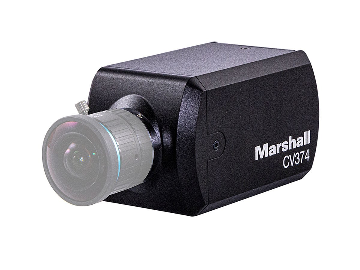Marshall Electronic CV374 Compact 4K (UHD) Camera - NDI|HX3 & HDMI