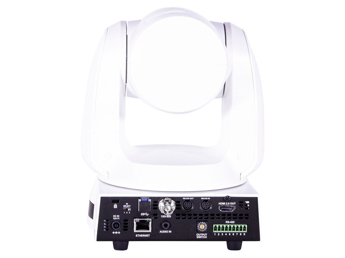 Marshall Electronics 4K (UHD60) PTZ Camera with 6.5mm-202mm 30x Zoom Lens - 12G-SDI, HDMI & IP Outputs (White)
