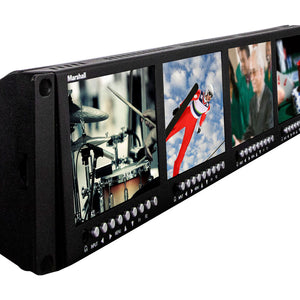 Marshall Electronics ML-454-V2 Quad 4.5" 2RU LCD Rack Mount Monitor