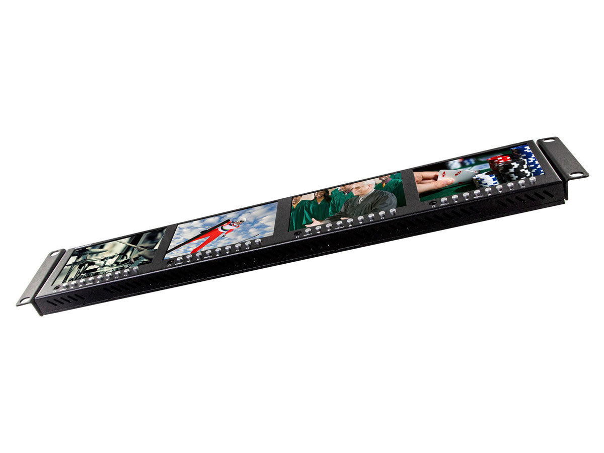 Marshall Electronics ML-454-V2 Quad 4.5" 2RU LCD Rack Mount Monitor