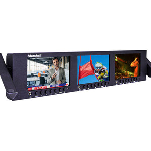 Marshall Electronics ML-503 Triple 5" 2RU LCD Rack Mount Monitor