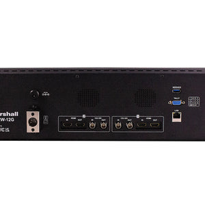 Marshall Electronics V-702W-12G Dual 7" Rackmount Monitor with 12G-SDI and HDMI Inputs