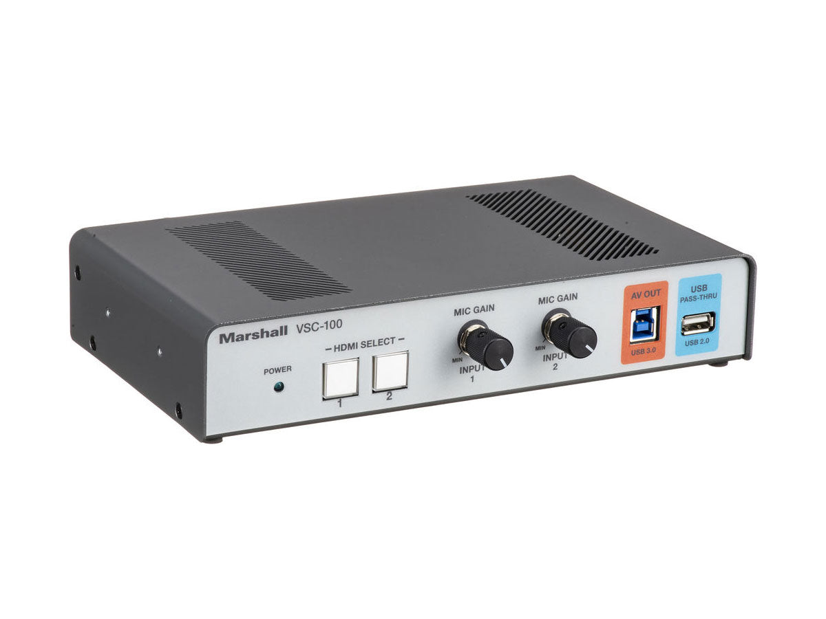 Marshall Electronics AV Consolidator Bridge with Dual HDMI and USB Pass-Through
