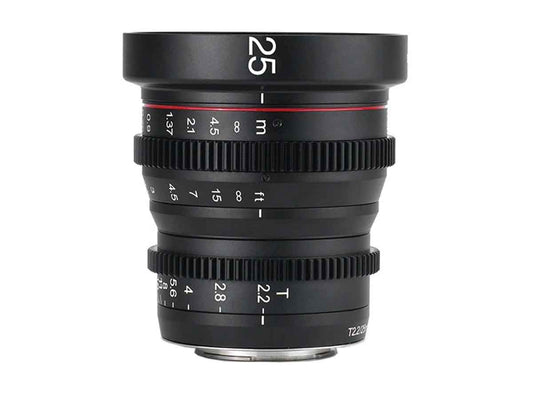 Meike 25mm T2.2 Manual Focus Cinema Lens - MFT Mount
