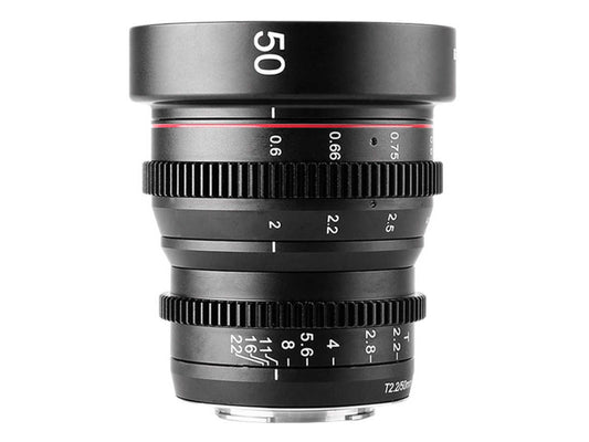 Meike 50mm T2.2 Manual Focus Cinema Lens - Fuji X Mount