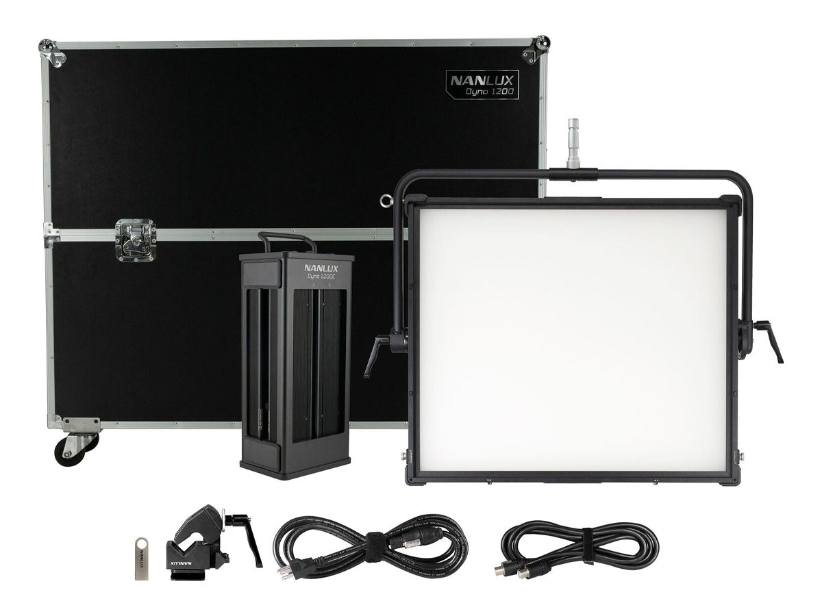 Nanlux DYNO 1200C RGBWW Soft Panel Light with Flight Case