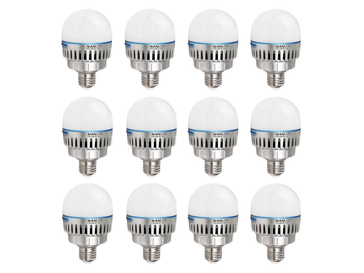 Nanlite PavoBulb 10C RGBWW LED Bulb 12 Kit