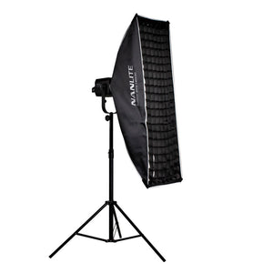 Nanlite Asymmetrical Stripbank Softbox with Bowens Mount (18x43in)