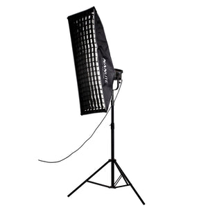 Nanlite Asymmetrical Stripbank Softbox with Bowens Mount (18x43in)