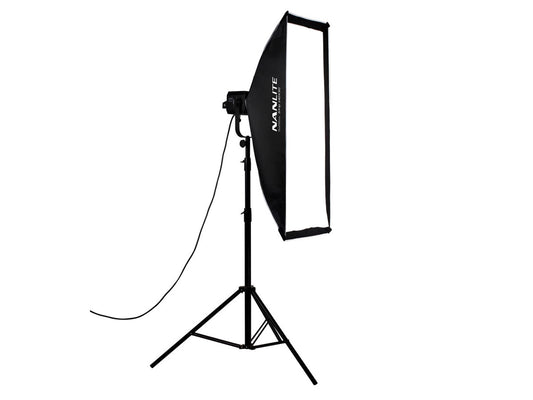 Nanlite Asymmetrical Stripbank Softbox with Bowens Mount (18x43in)