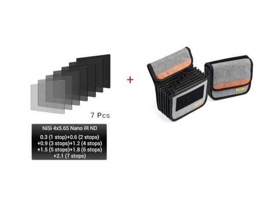 NiSi 4x5.65 Nano iR ND Complete Filter Bundle 1-7 Stops (7PCS)
