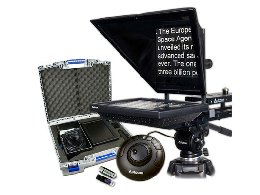 Autocue/QTV 10" Prompter Package, QStart, Controller & Carry Case
