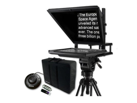 Autocue/QTV 17" Prompter Package, QStart, Controller & Carry Case