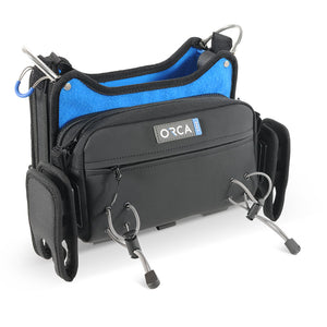 Orca OR-272 Low Profile Audio Mixer Bag for Zoom F4/F8N, Zaxcom Nova, Sound Devices MixPre-10
