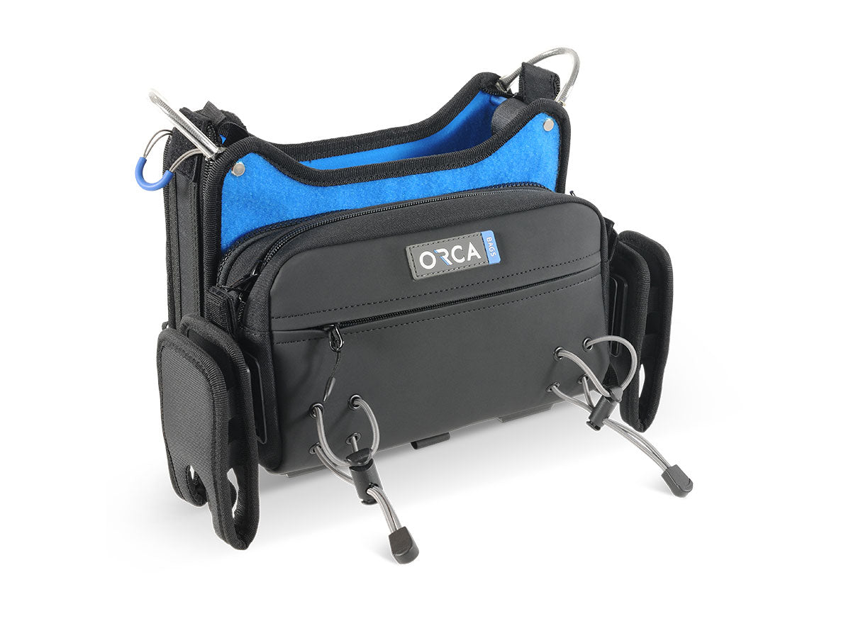 Orca OR-272 Low Profile Audio Mixer Bag for Zoom F4/F8N, Zaxcom Nova, Sound Devices MixPre-10