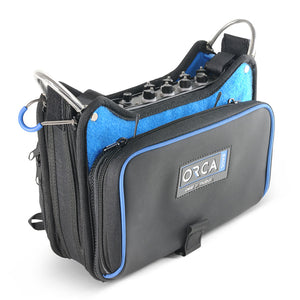 Orca OR-272 Low Profile Audio Mixer Bag for Zoom F4/F8N, Zaxcom Nova, Sound Devices MixPre-10