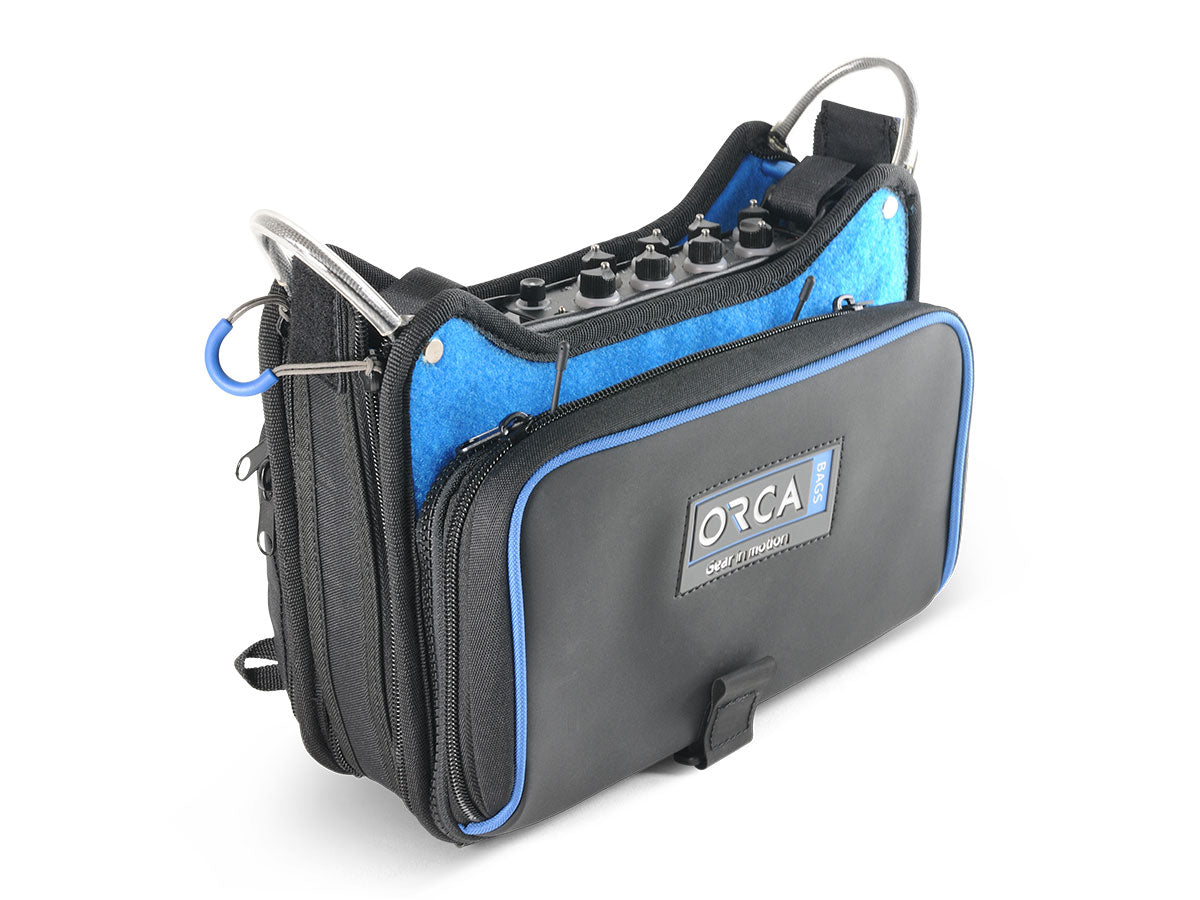 Orca OR-272 Low Profile Audio Mixer Bag for Zoom F4/F8N, Zaxcom Nova, Sound Devices MixPre-10