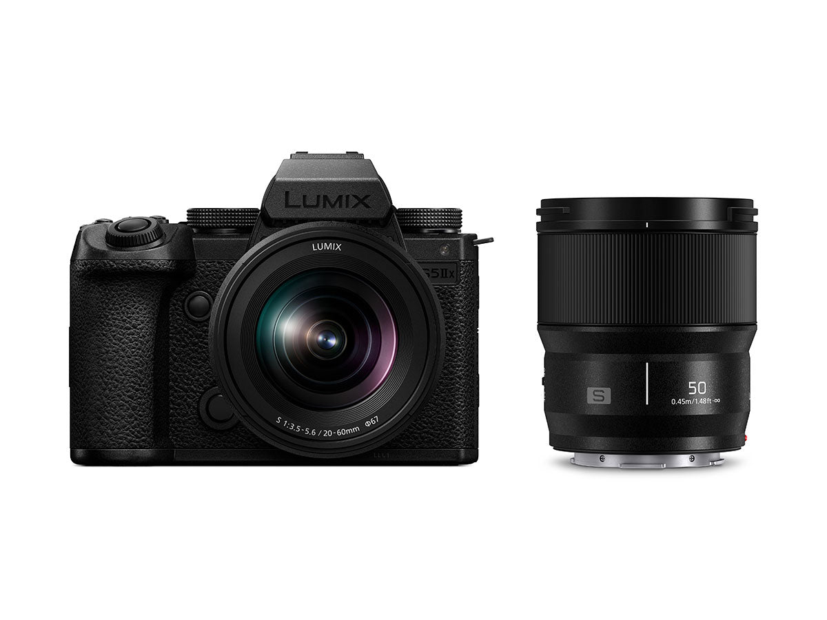 Panasonic LUMIX S5iiX (with Lumix S 20-60mm and 50mm)"