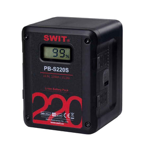 Swit PB-S220S 220Wh Square Digital Battery - V-Lock