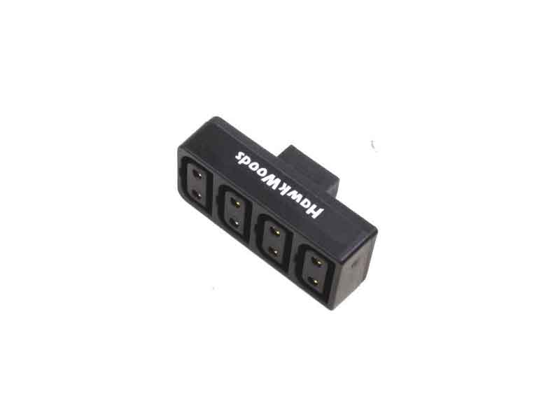Hawk-Woods PC-40 (PC40) Power-Con (Male) to Power-Con 4-way (Female)