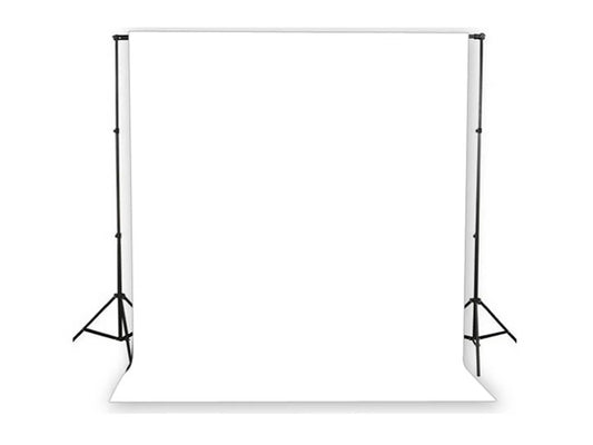 PIXAPRO 3x6m Large White Background with Aluminium Light Stand Kit