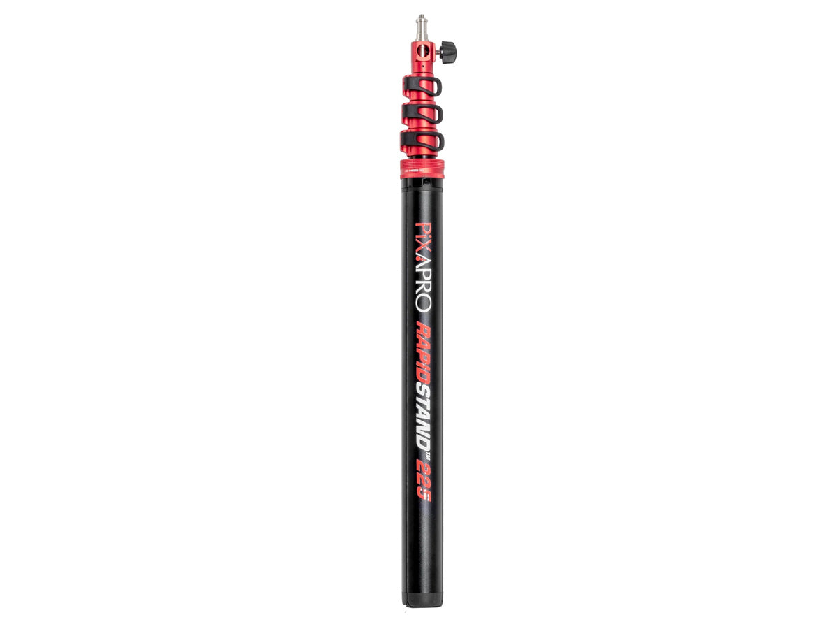 PixaPro RapidStand 225cm Portable Lighting Stand with Self-Deploying Legs