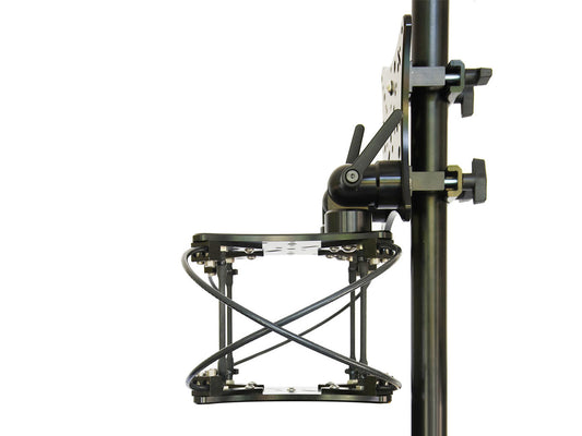 RigWheels PTZ Wall Mount Vibration Isolator With Pipe Clamps