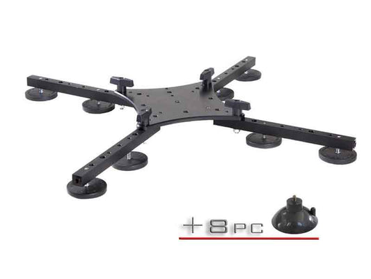 RigWheels RigMount XL Brushless Gimbal Mount with 8 Magnets and 8 Suction Cups