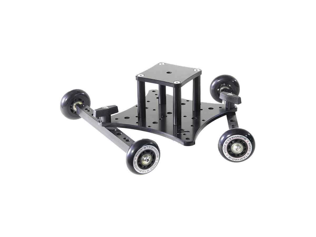 RigWheels RigSkate 2 Tabletop/Skater Dolly with 3" Riser and Flat Base Adapter