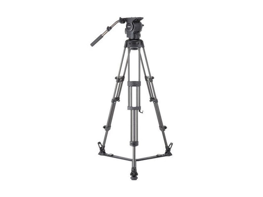 Libec RSP-750C Professional Carbon Piping Tripod System with Floor-level Spreader for ENG Setups