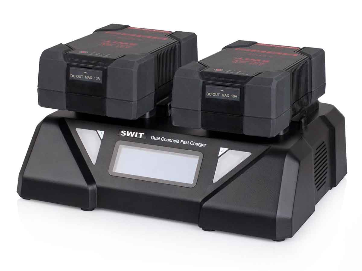Swit S-3812S 2-ch V-Mount Fast Charger