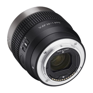 Samyang V-AF 20mm T1.9 FE