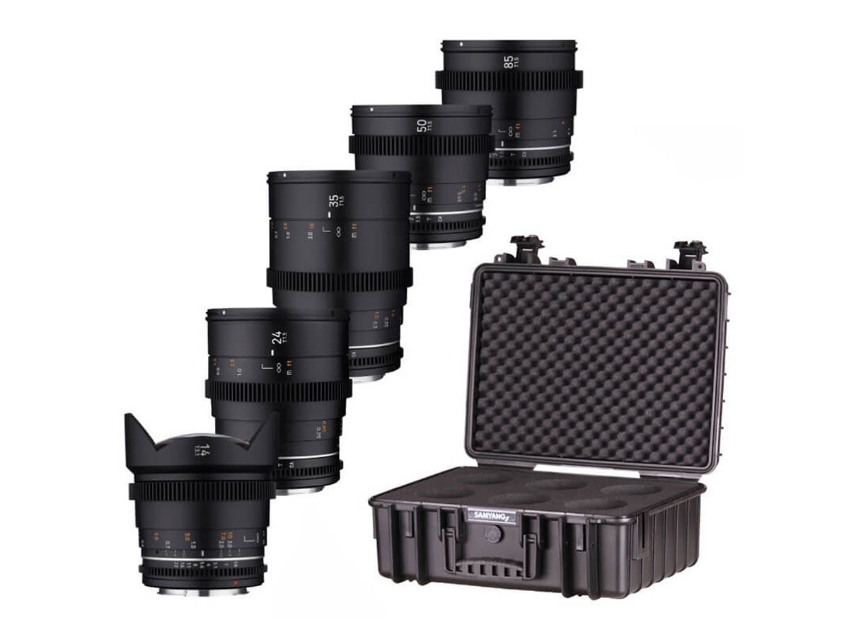 Samyang VDSLR MK2 5 Lens Kit - RF Mount