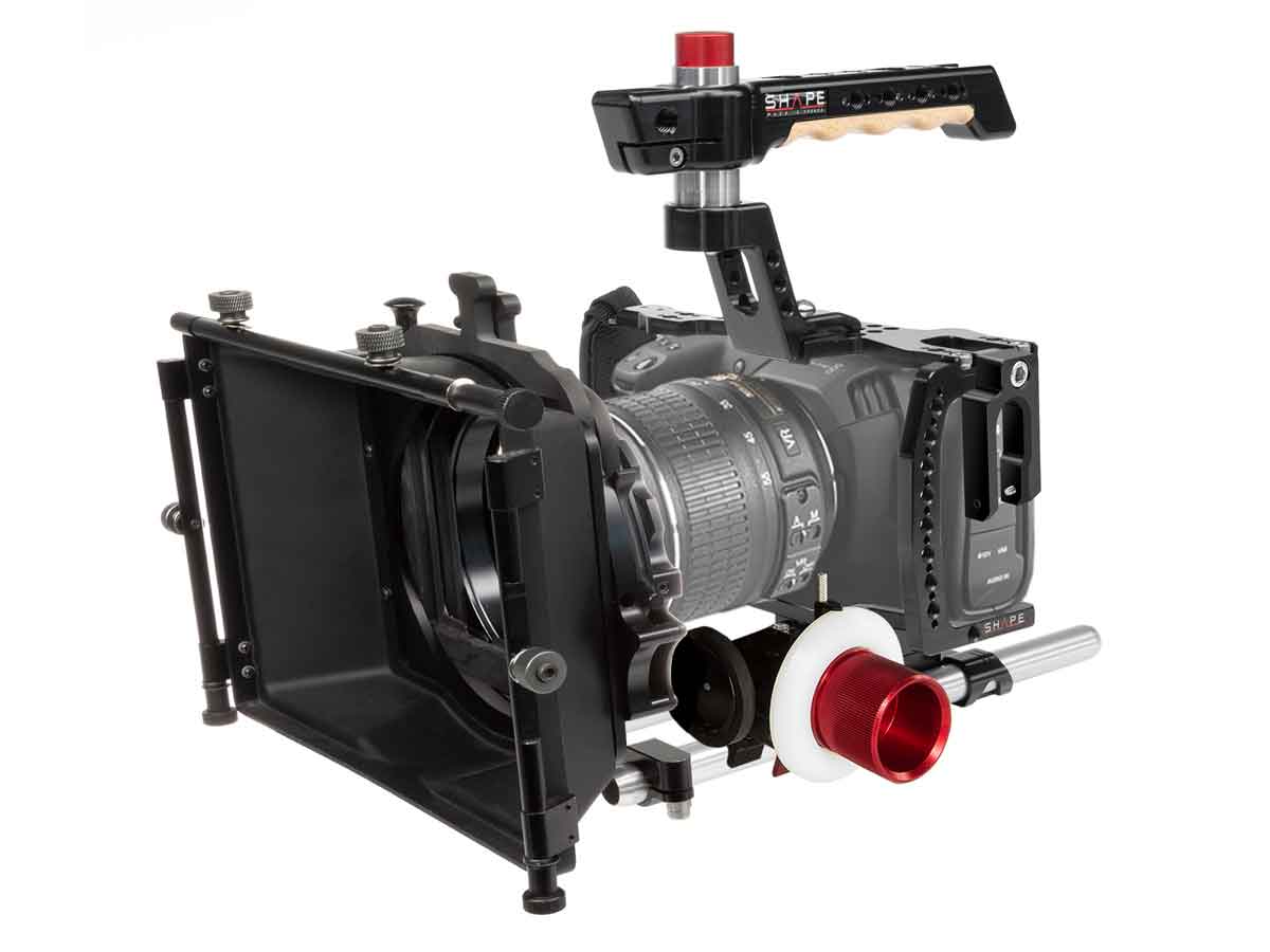 Shape BlackMagic Pocket Cinema 4K Cage Kit: Includes Matte Box & Follow Focus