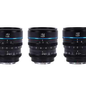 Sirui Nightwalker 24/35/55mm T1.2 Bundle - E Mount