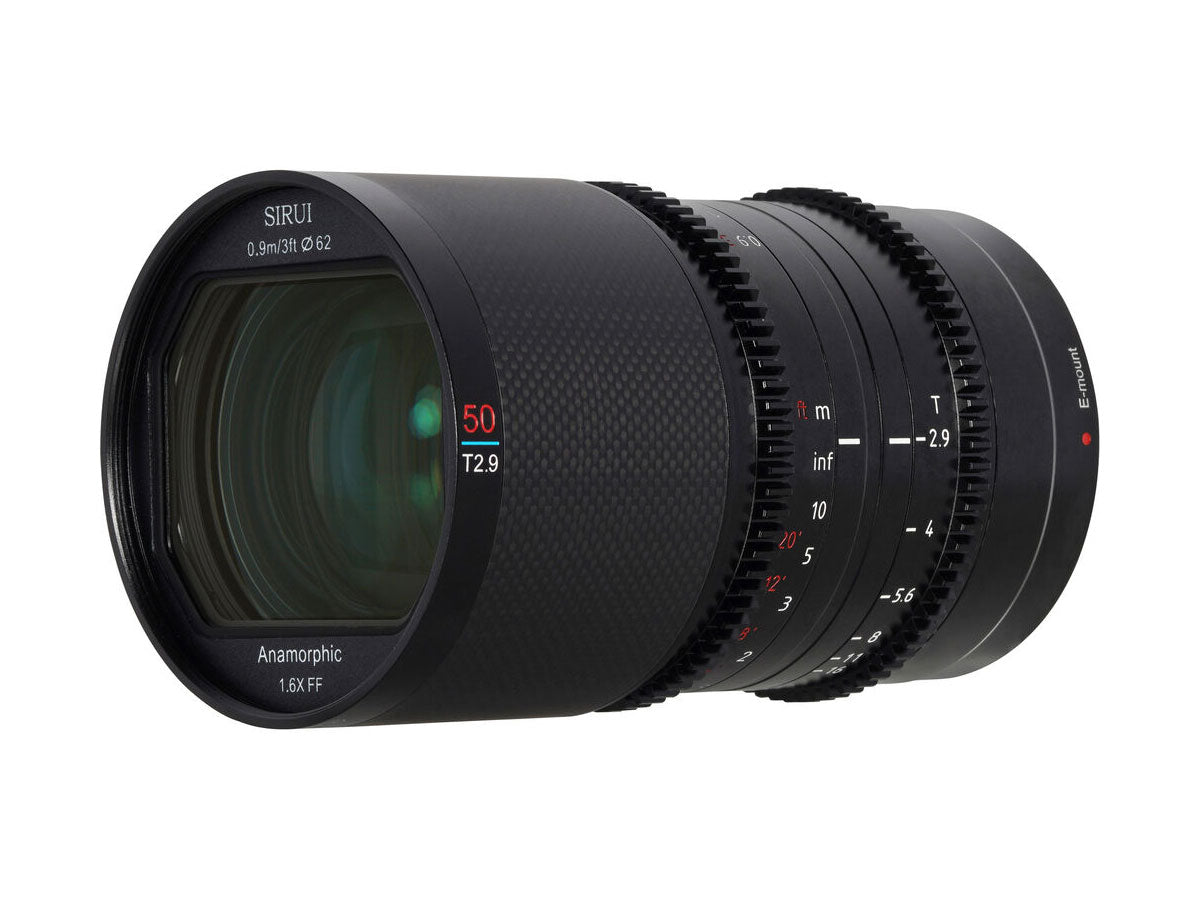 Sirui Saturn 50mm T2.9 1.6x Anamorphic Lens - Neutral Flare (E Mount)