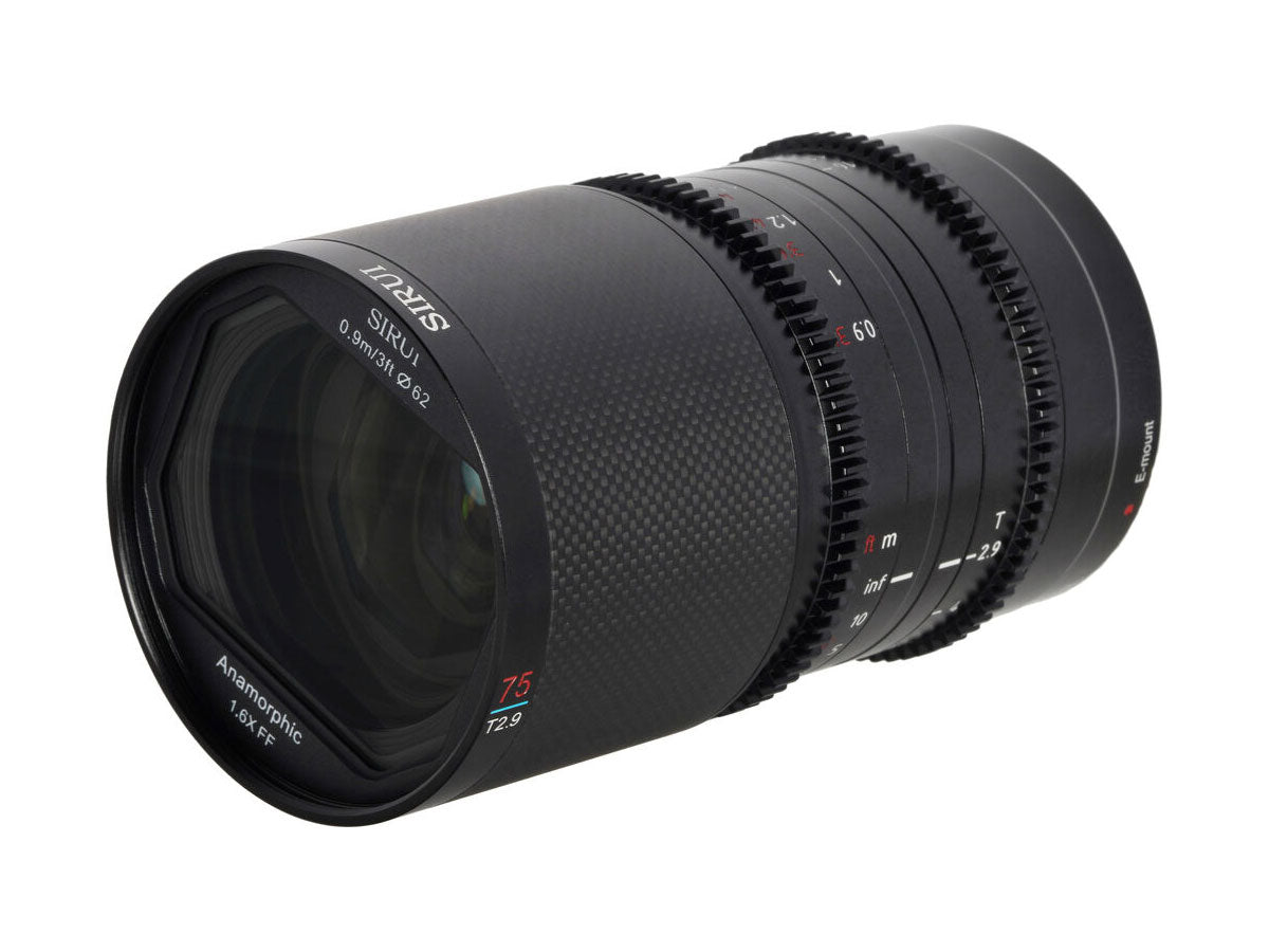 Sirui Saturn 75mm T2.9 1.6x Anamorphic Lens - Blue Flare (L Mount)