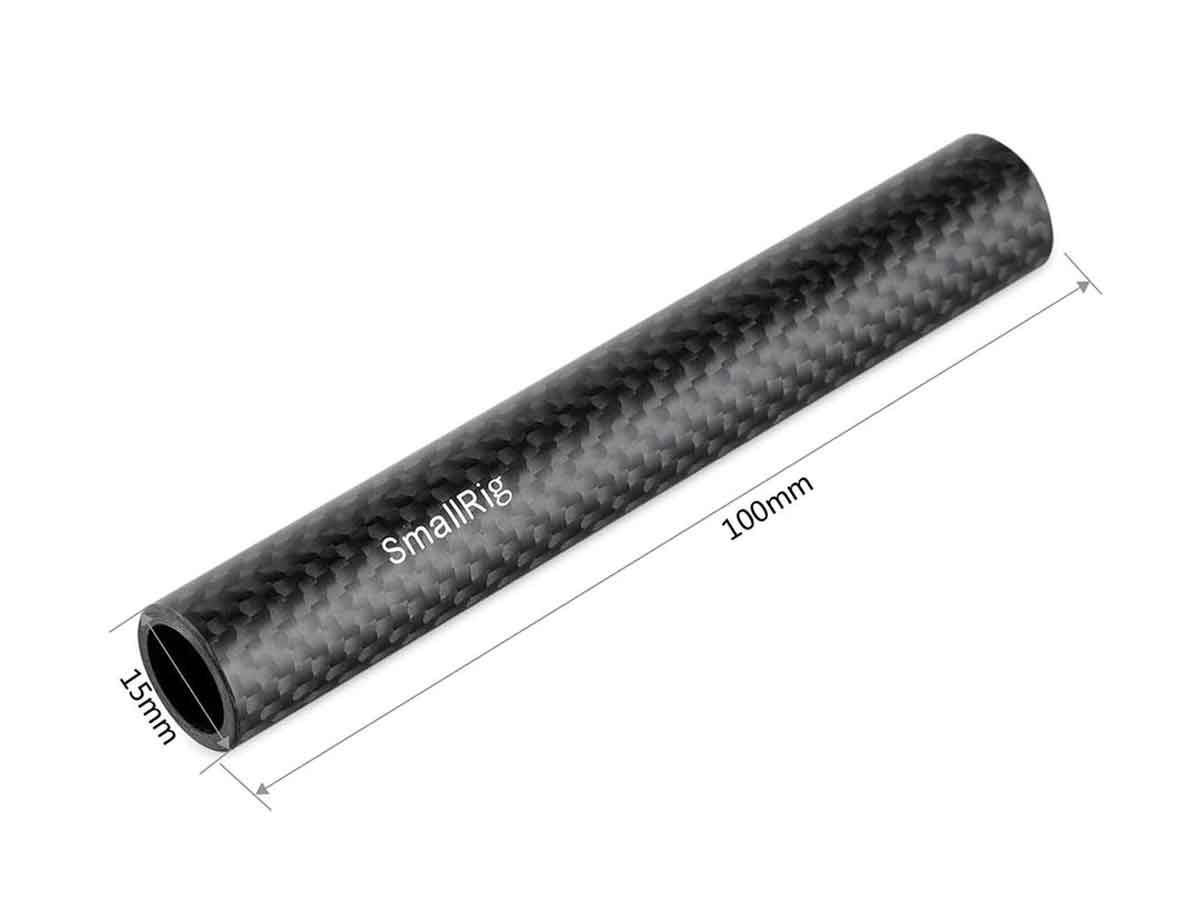 SmallRig SR-1871 15mm Carbon Fibre Rod - 100mm 4"
