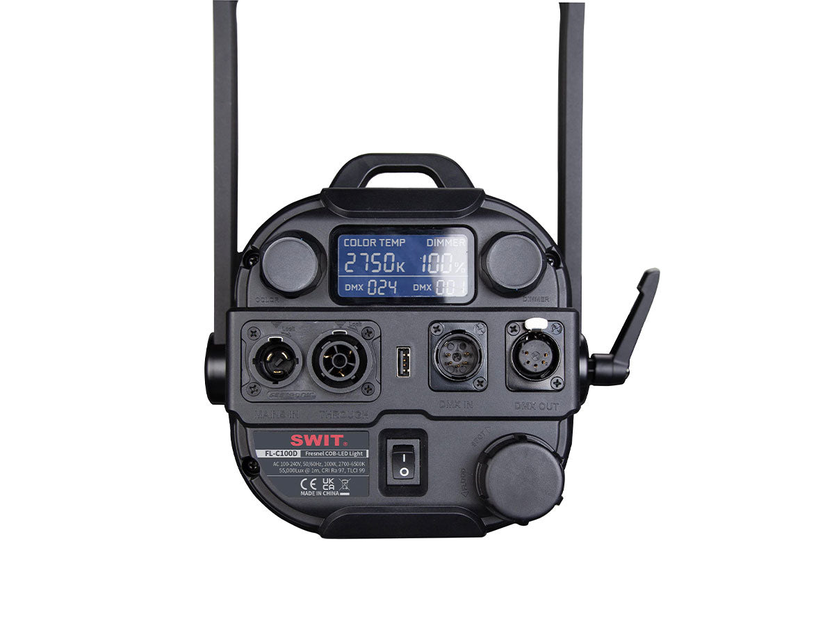Swit 100W Bi-color Fanless Studio Fresnel Light