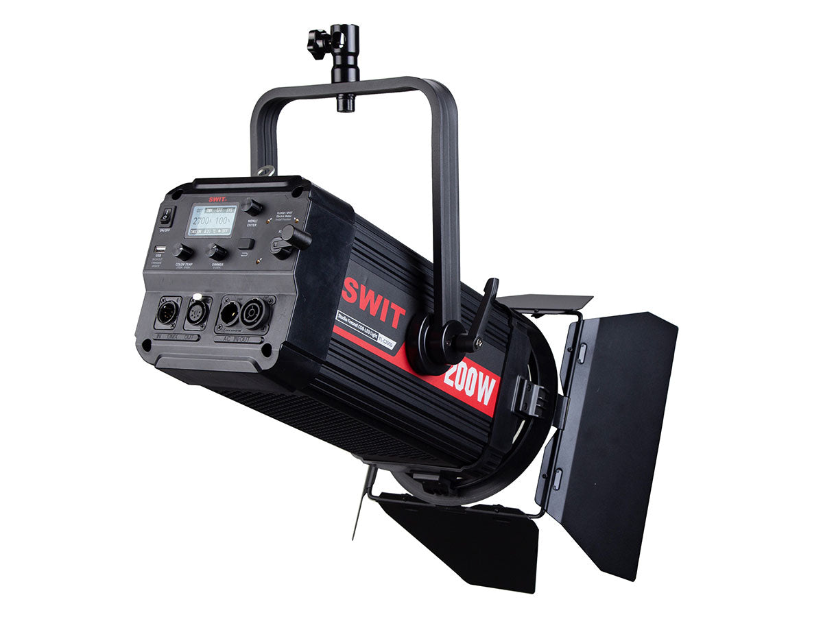 Swit 200W Bi-color Studio COB-LED Fresnel Light