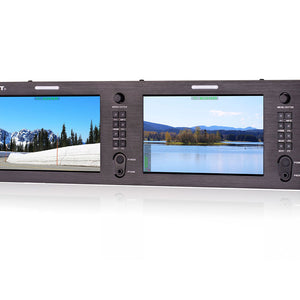 Swit M-1073H Dual 7-inch FHD Rack LCD Monitor