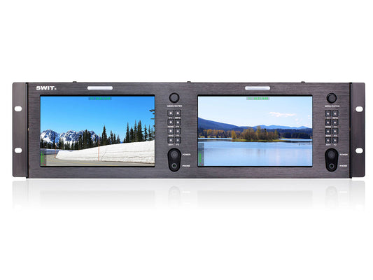 Swit M-1073H Dual 7-inch FHD Rack LCD Monitor