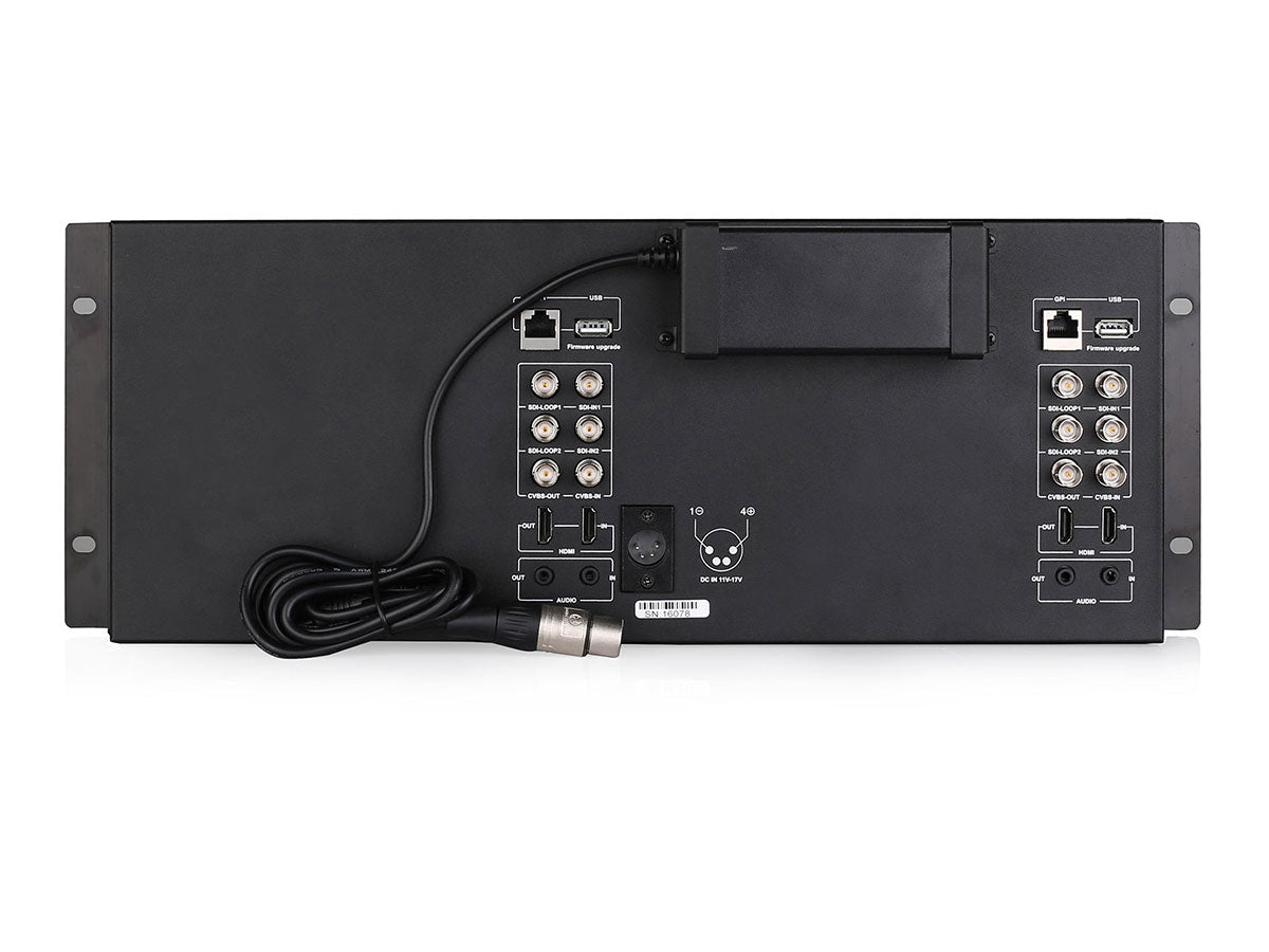 Swit M-1093F Dual 9-inch FHD Waveform Rack LCD Monitor