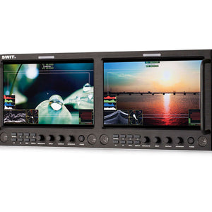 Swit M-1093F Dual 9-inch FHD Waveform Rack LCD Monitor