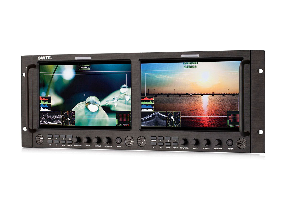 Swit M-1093F Dual 9-inch FHD Waveform Rack LCD Monitor