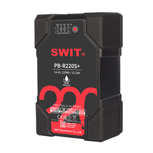 SWIT PB-R220S+ 220Wh Heavy Duty IP54 Battery Pack - V-Mount
