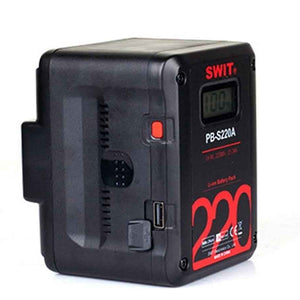 Swit 220Wh PB-S220A Square Digital Battery - Gold Mount